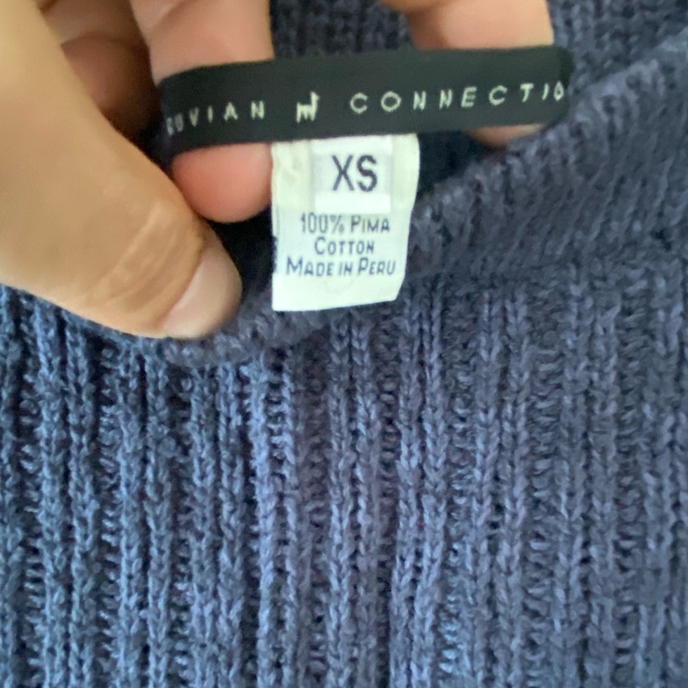 Peruvian Connection Indigo Pima Cotton Skirt